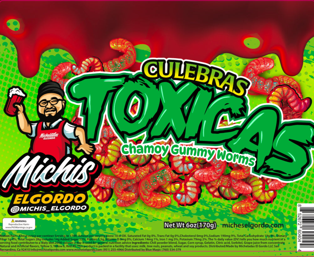 Toxicas Neon Worms
