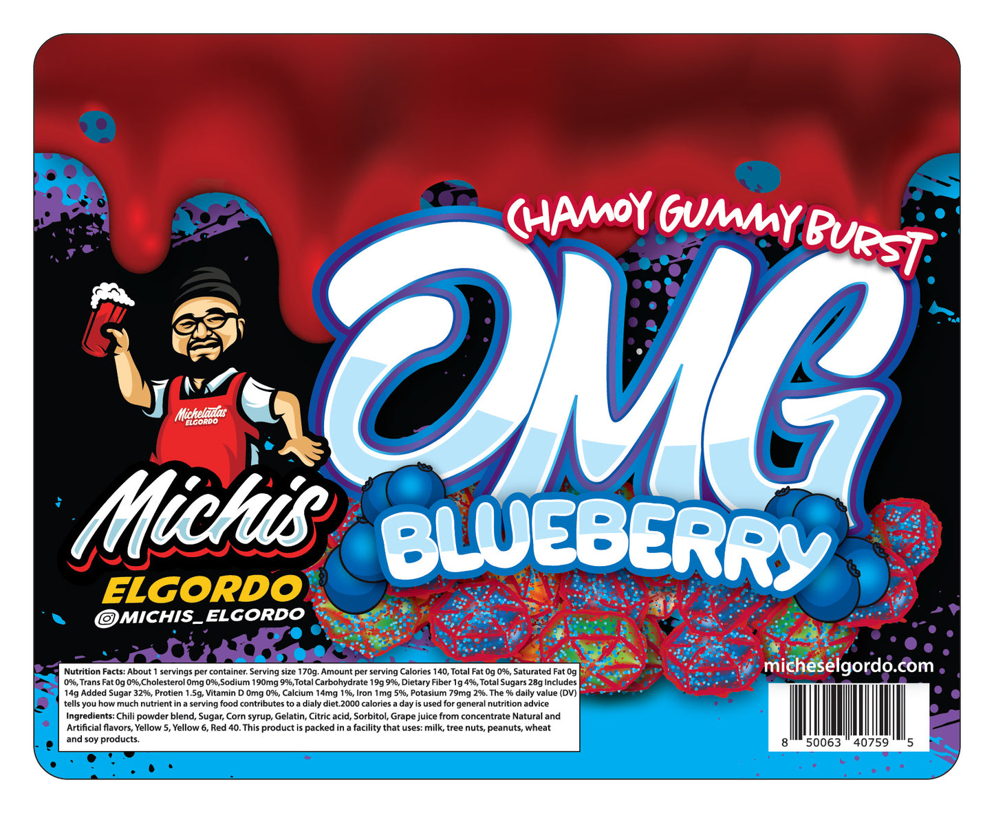 OMG Candy Blueberry