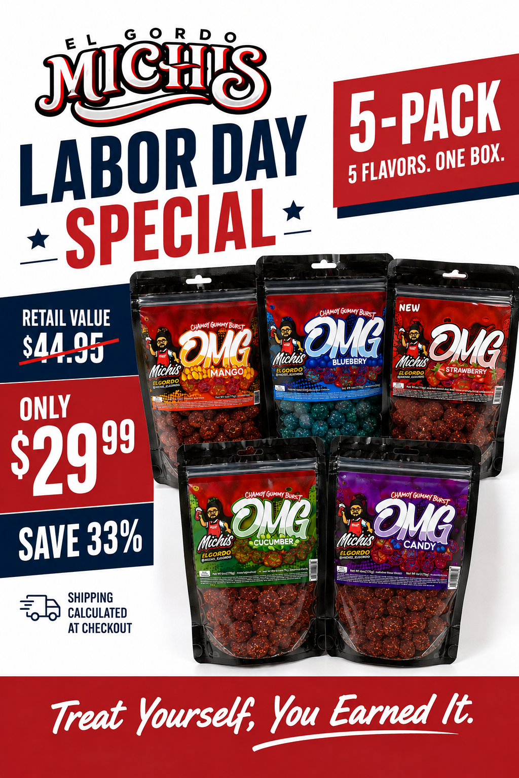 Labor Day Special - 5-Pack